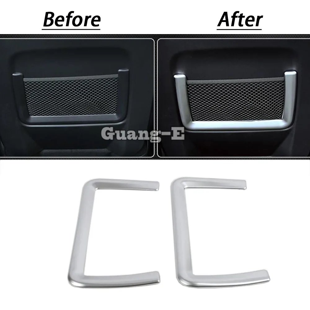 

For Land Rover Discovery Sport 2015 2016 2017 2018 2019 Car Garnish ABS Matte Inner Rear Middle Seat Back Trim Frame 2pcs