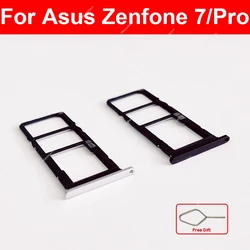 SIM Card Tray For Asus Zenfone 7 7 Pro ZS670KS ZS671KS   Card Tray Reader Adapter Sim Card Tray Slot Holder Replacement