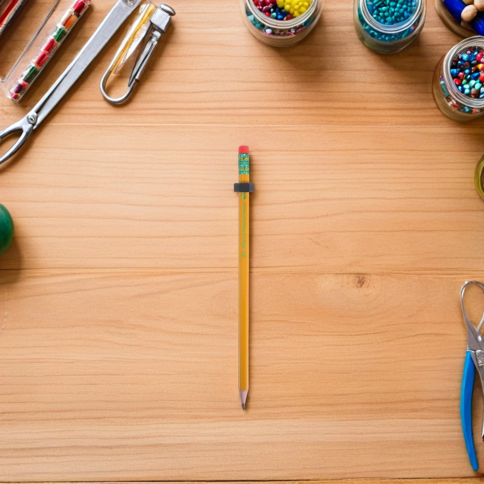 

10Pcs Threaded Fidget Wooden Pencils Sliding Nut Bolt Portable for School Office Silent Sensory Wooden Writing Tools