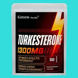 Turkesterone Transdermal Patches Ultra High Strength For Athletic Performance & Muscle Mass 30 Patches One Month Supply