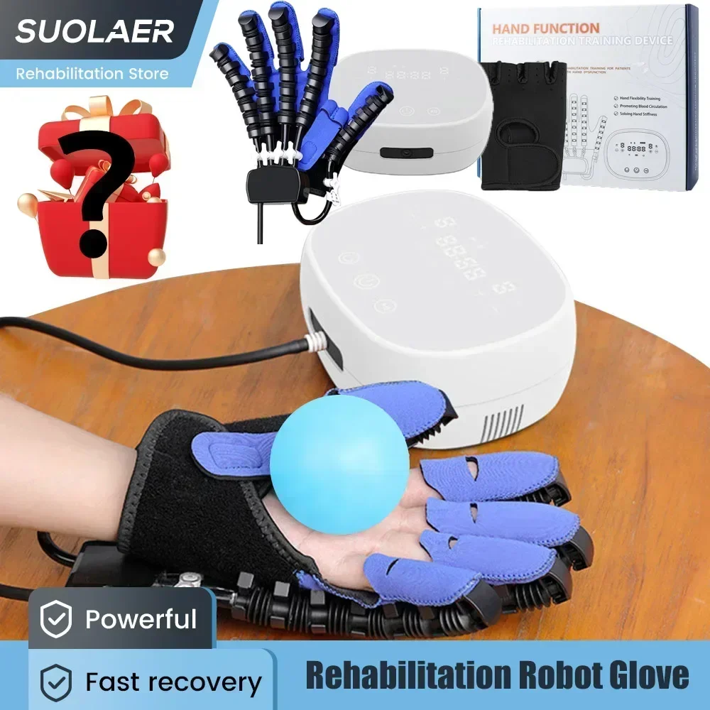 Finger Trainer Rehabilitation Robot Gloves Post Stroke Hand Recovery Equipment Hemiplegia Cerebral Infarction Training Device