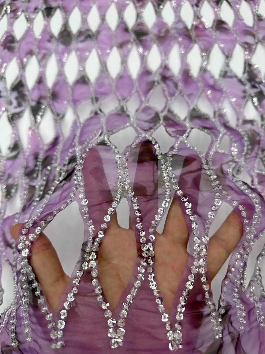 Tela de encaje de lentejuelas africanas de buena calidad, diseño nigeriano, tul francés brillante, telas de encaje de novio para coser vestido de