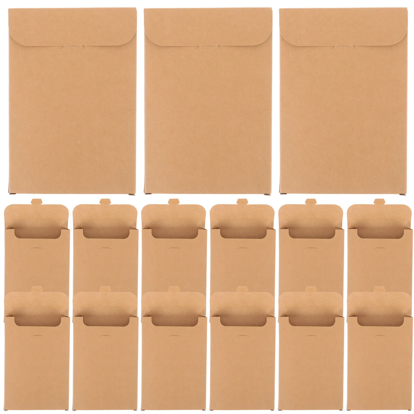 

20Pcs Elegant Chic Postcard Box Kraft Paper Storage Organizer for Photos Pictures Cards Documents Postcard Box