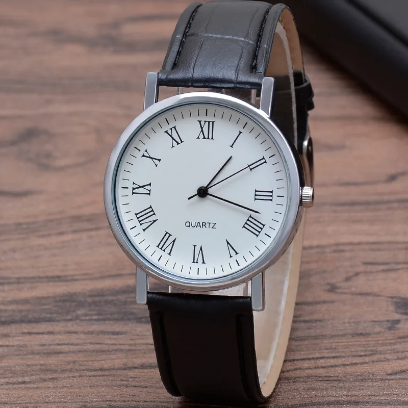 

Повседневные мужские кварцевые часы с круглым циферблатом, мужские часы, элегантные кварцевые часы, регулируемый ремешок из искусственной кожи, высокие мужские наручные часы Relojes