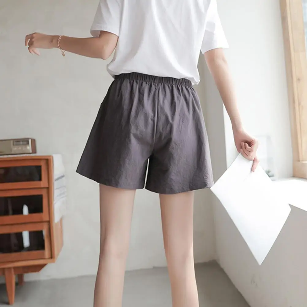 

Повседневные широкие шорты Шорты с завязками на талии Стильные женские шорты с эластичной резинкой на талии на лето на каждый день