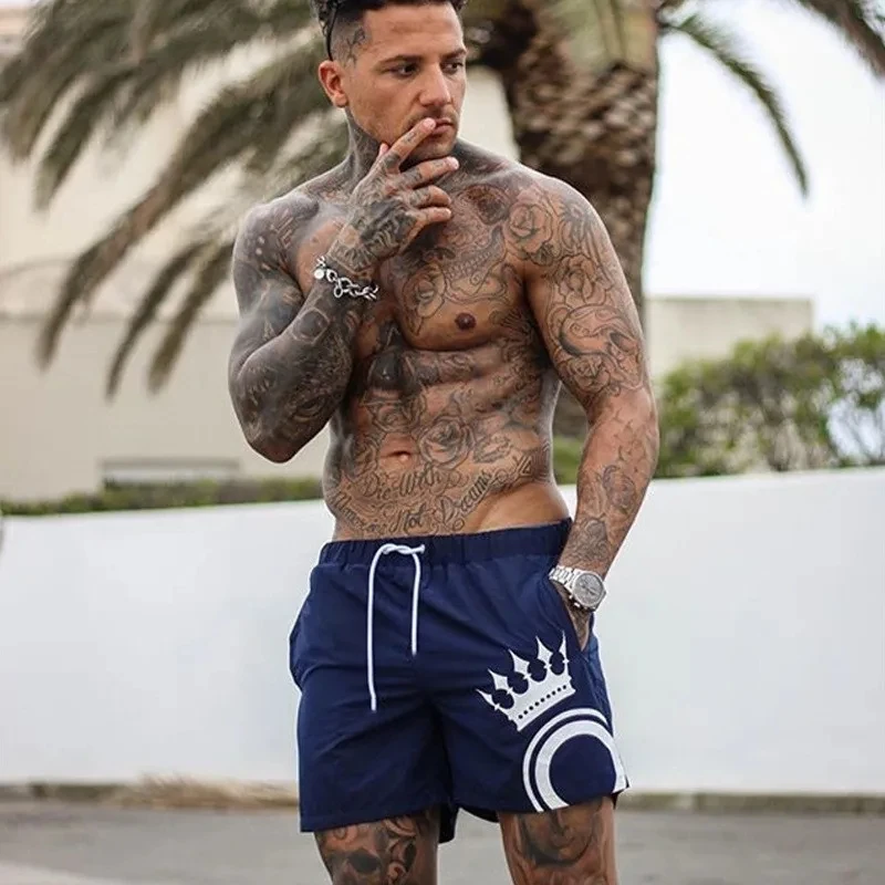 Mens Board Shorts Swimwear Swim Shorts Beach streetwear Swimming Short Pants Swimsuits Mens Running Sports Surffing Shorts Male