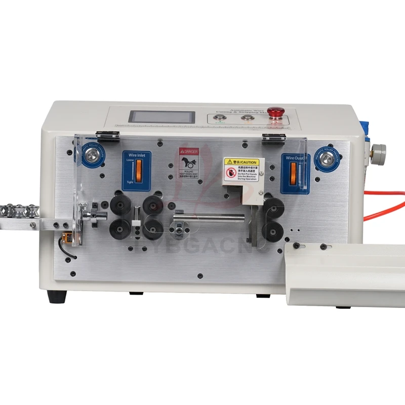 Upgraded SWT608HT26S 6-Wheels Round Sheath Wire Peeling Stripping Cutting Machine For Computer Automatic Wire Strip Touch Screen