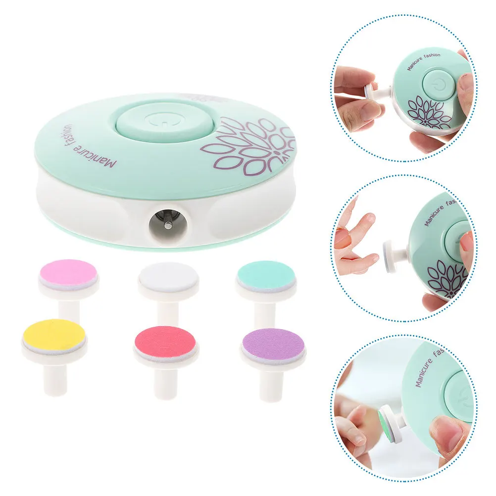 

1 set Electric Baby Trimmer Grinding Heads Safe File For Infants Kids New Parents Gift Nail Care Tool Baby Nail Polisher