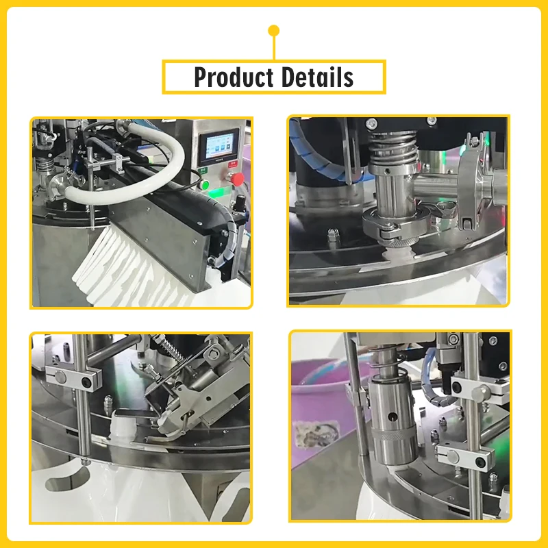 Машина для наполнения пастой Небольшая машина для наполнения и укупорки Машина для наполнения и укупорки