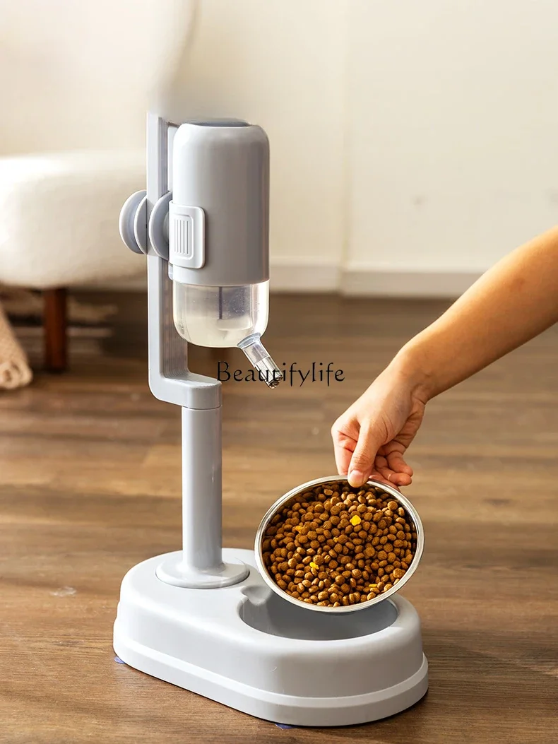 4Dog drinking water dispenser Automatic hanging hanging cage Ball feeding bowl Kettle pet