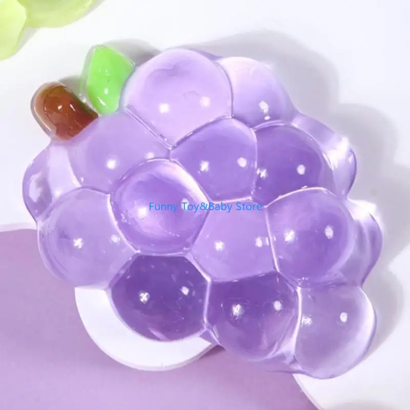 Verformbare Squeeze Stress Ball Für Erwachsene Kinder Realistische Traube Anti Angst Sensorischen Spielzeug C90B