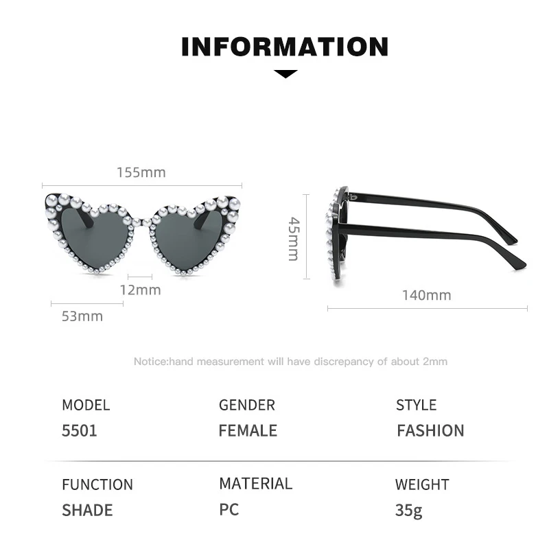 New Luxury Pearl Sunglasses Women Fashion Metal Frame Round Sunglasses Brand Designer Imitation Pearl Gradient Sun Glasses UV400