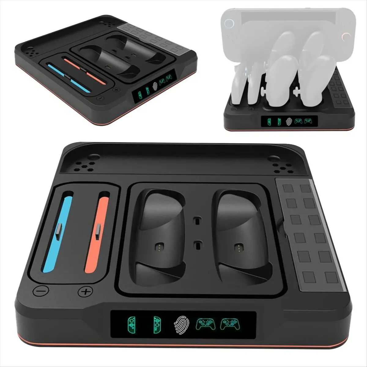 

Зарядная док-станция для контроллеров Switch 2 с RGB-подсветкой, функцией отвода тепла и быстрой зарядкой