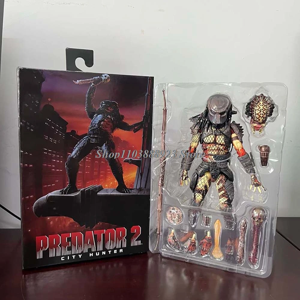 NECA المفترس الشكل في نهاية المطاف شامان كبار السن المدرعة المفقودة المحارب الغابة هنتر ثعبان الرؤية المفترس الغريبة نموذج لجسم لعبة الهدايا