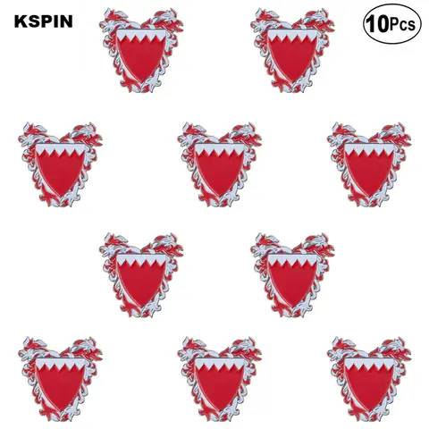 10pcs a lot Bahrain Lapel Pin Flag badge Brooch Pins Badges