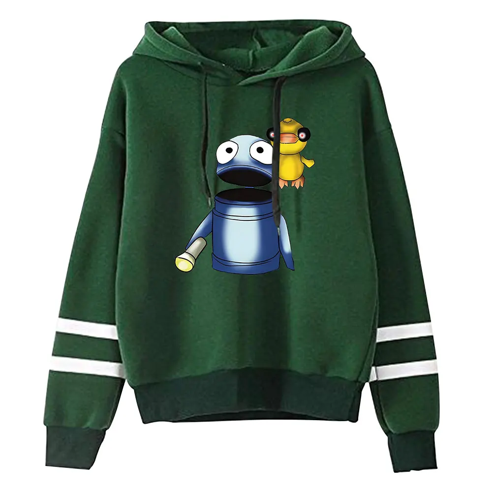 

Hot Game Robot King of The Losers R.E.P.O. Robot Game Merch Hoodies Pocketless Parallel Bars Sleeve Sweatshirt Casual Clothes
