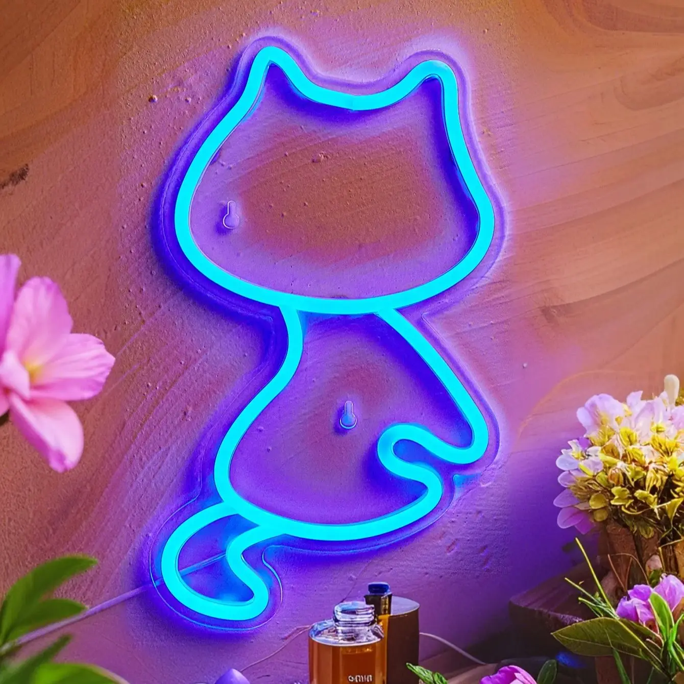 

Chi-buy светодиодный неоновый вид сзади, кошка, питание от USB, неоновые вывески, декоративная лампа, знаки, подарок на день рождения, настенное искусство для спальни, комнаты, бара, магазина