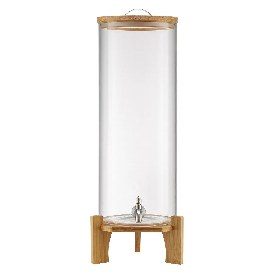 

Drink Dispenser 3.5 Gal Beverage Dispenser for Parties Glass with Stand