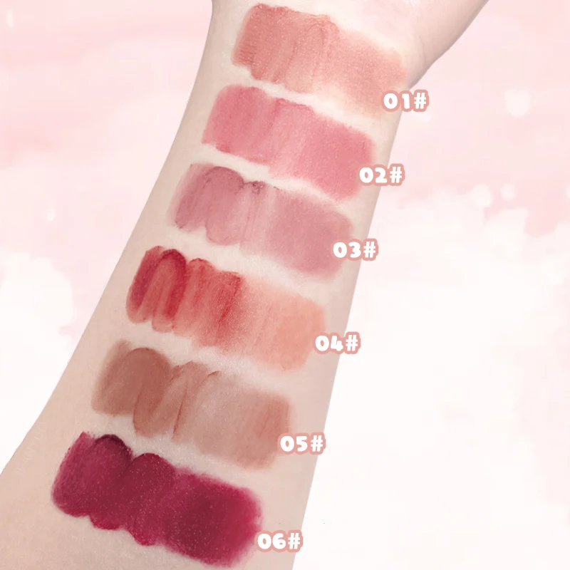 Blume Samt matt Lip gloss wissen sexy Puder nebel Lippen schlamm wasserdicht dauerhafte Flüssigkeit erröten braun Lippenstift Kosmetik Make-up