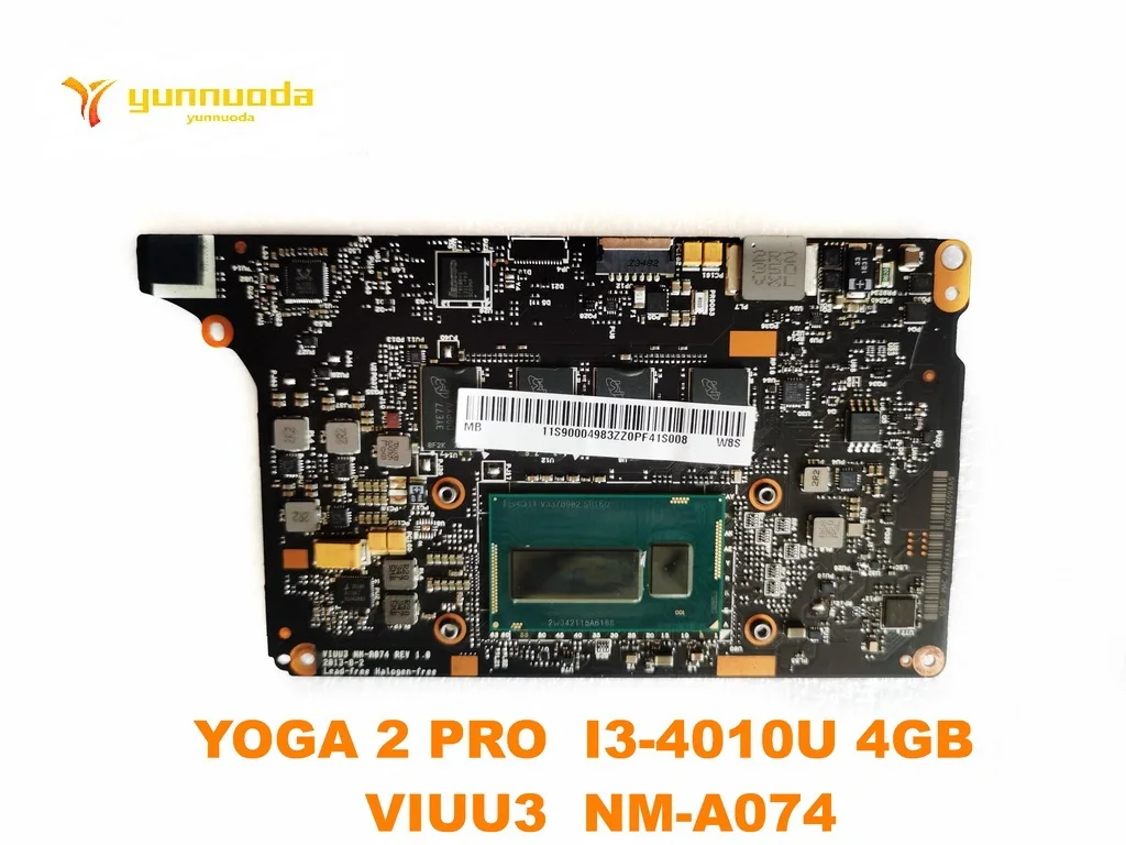 

Original for Lenovo YOGA 2 PRO laptop motherboard YOGA 2 PRO I3-4010U 4GB VIUU3 NM-A074 tested good free shipping