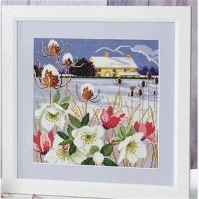 

ZZ6340 Home Fun Cross Stitch Kits Package Greeting Needlework Counted Kits New Style Joy Sunday Kits Embroidery Cross-stitch Set