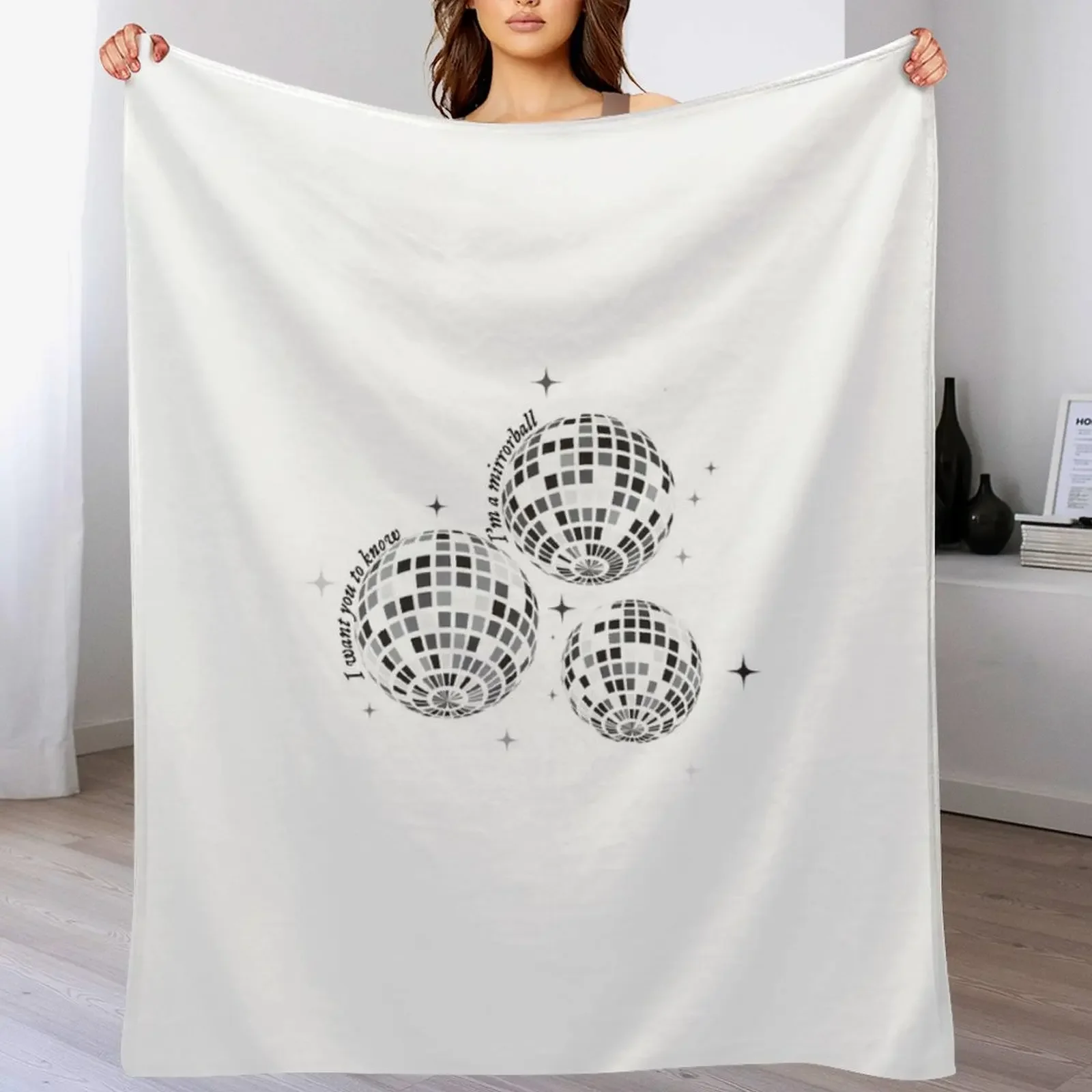 

mirrorball Throw Blanket Cute christmas gifts Beach manga Blankets