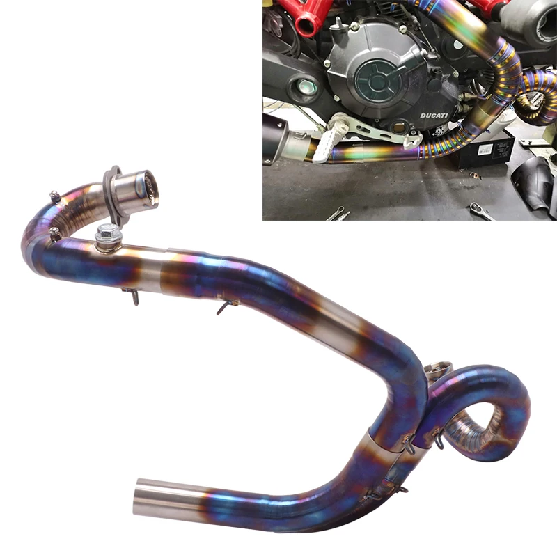 

For Ducati Scrambler Full Throttie 2015-2020 Motorcycle Exhaust System Header Pipe Connect Original Muffler Titanium Alloy