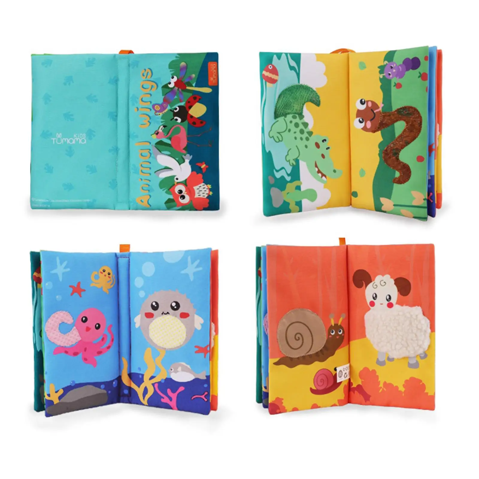Soft Cloth Book Newborn Crib Activity Books Learning Development Teeth Toy