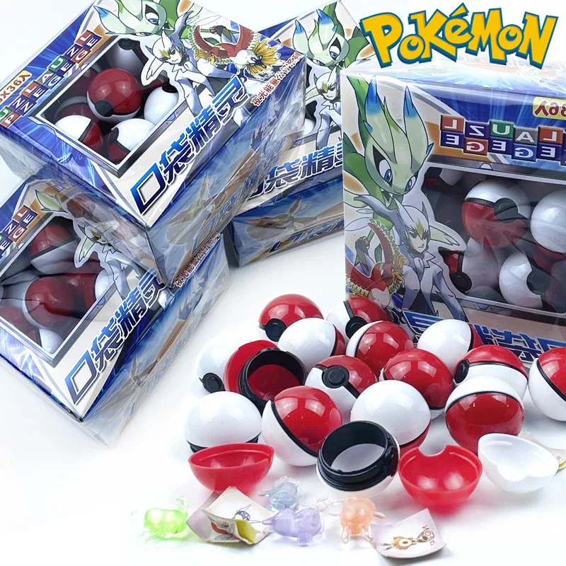 

Original Pokemon Toys Pokeball with Dolls Pikachu Anime Action Figures Gengar Eevee Charizard Elf Balls Toys Kids Birthday Gifts