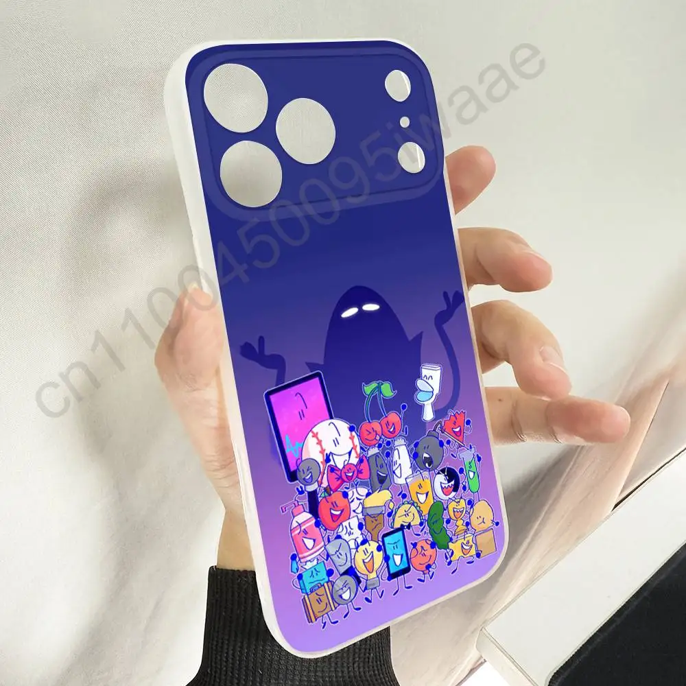 BFDI B-Battle for Dream Island حافظة لهاتف iPhone 11,16,15,14,13,17,12,Plus,E,Air,Mini,Pro,Max Magnetic Magsafe Soft Cover