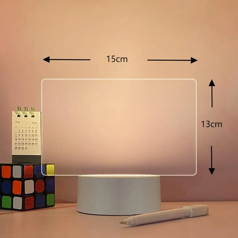 LED Note Board Night Light USB Rewritable Message Board Warm Soft Light For Children Girlfriend Decoration Night Lamp Gifts