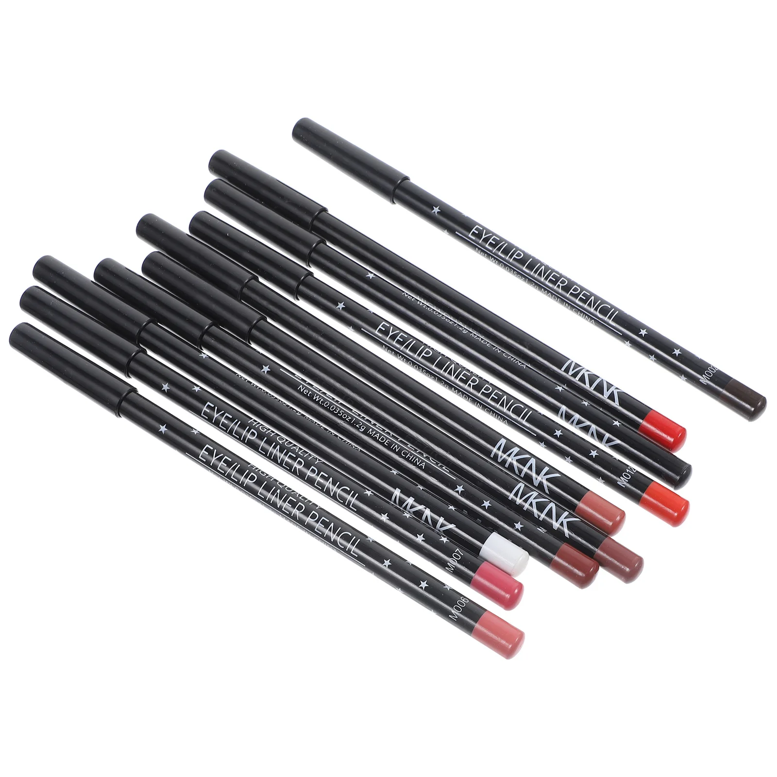 12Pcs Waterproof Lip Liner with Smudge-Proof Sweat-Resistant Lip Pencil for Natural Clear Lines and Plump Effect