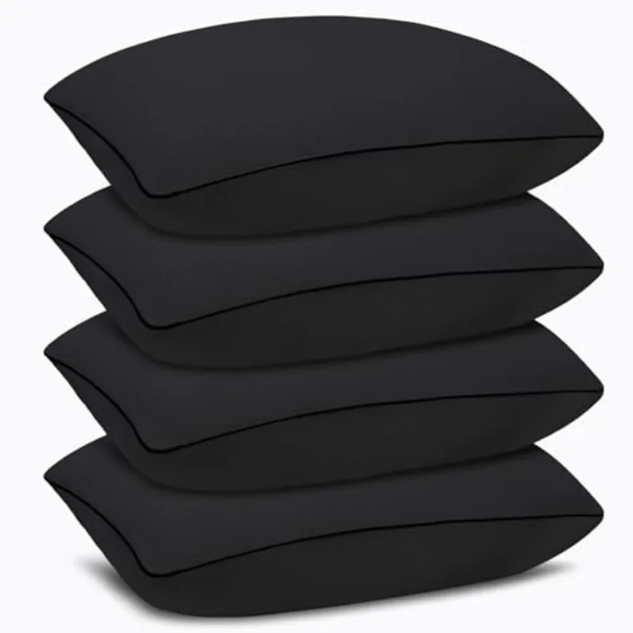 

Подушки для сна размера Queen Size, 4 штуки, роскошные гостиничные подушки, комфортные и поддерживающие, можно стирать в машине, подходят для сна на животе.
