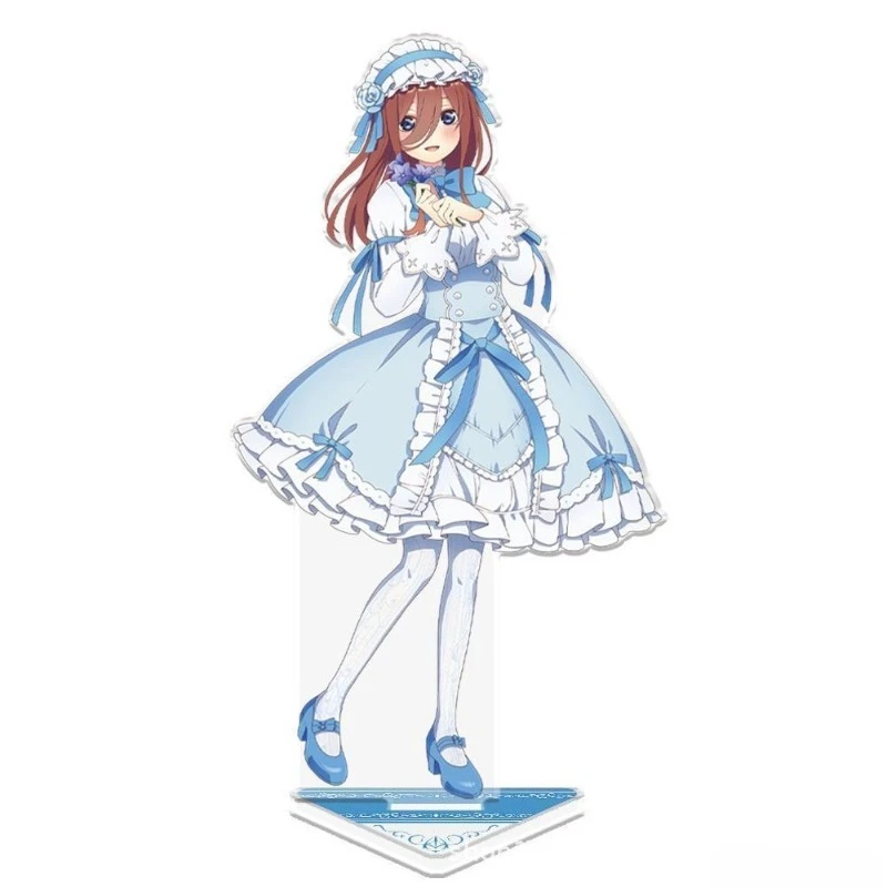 새로운 The Quintessential Quintuplets 나카노 이치카 니노 미쿠 애니메이션 만화 아크릴 스탠드 크리 에이 티브 소녀 하트 탁상 장식품