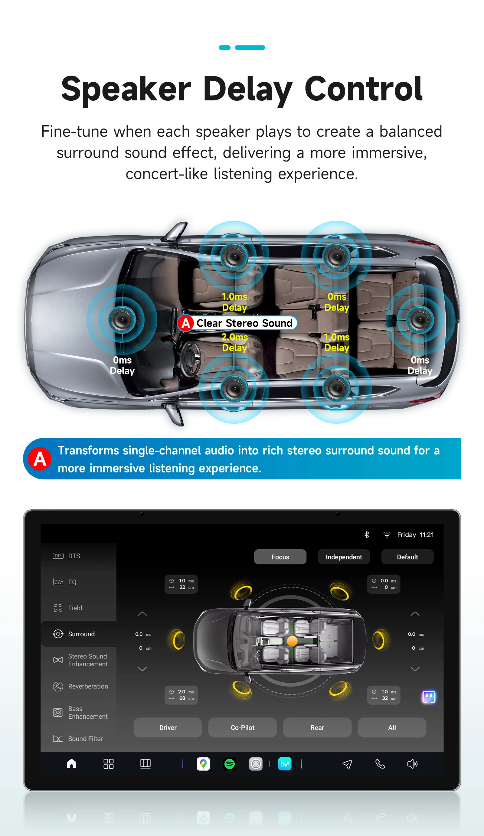 Hizpo 13,1'' Autoradio für Nissan NV400 2010 - 2019 für Opel Movano für Renault Master III 3 2011 - 2021 Carplay Android Auto – Detail 20
