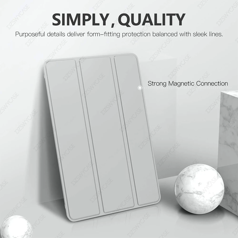 Funda para iPad Mini 4a/5a 7,9 pulgadas, ultrafina y liviana, semitransparente, funda inteligente con encendido/apagado automático