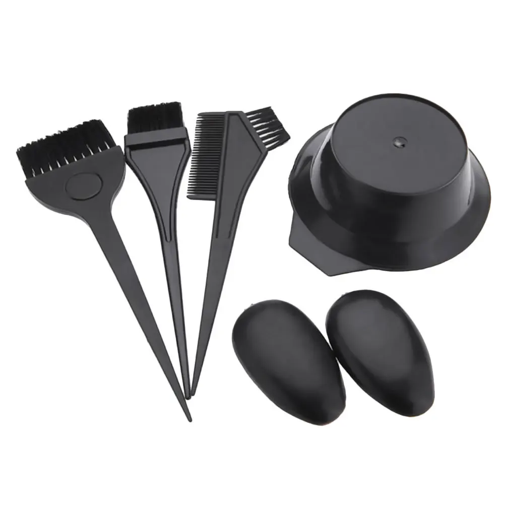 1 مجموعة المهنية تلوين الشعر مشط صبغ السلطانية طقم غطاء الأذن تصفيف الشعر تينت فرشاة أداة صالون المنزل استخدام مشط تلوين الشعر