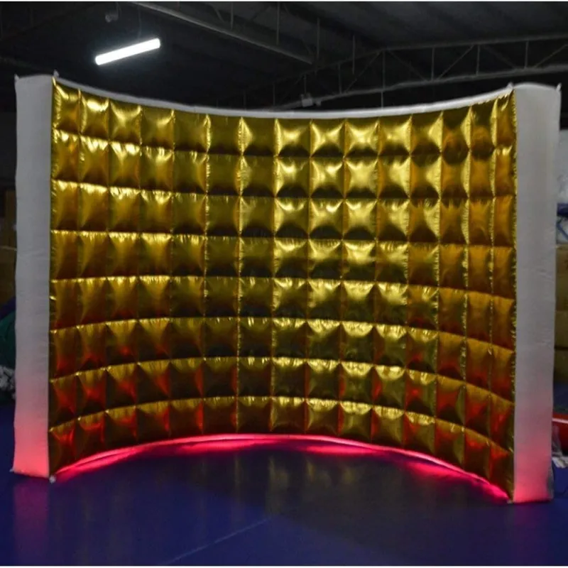 Enclosure Led Inflatable  Large Inflatable Photo Booth  Photo Booth Wall Backdrop For Party Wedding Birthday Anniversary