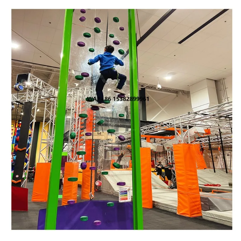 

Factory Wall Mounted Climbing Holds Customized Rock Climbing Wall for Indoor Playground Kids Adults