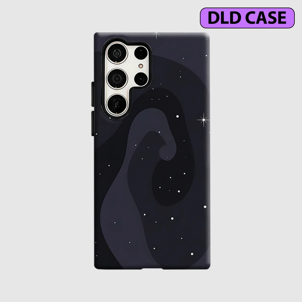 Cosmic Swirls Phone Case for Samsung Galaxy S26 S25 Ultra S24 S23 Ultra Plus Shockproof Double Layer Tough Back Cover
