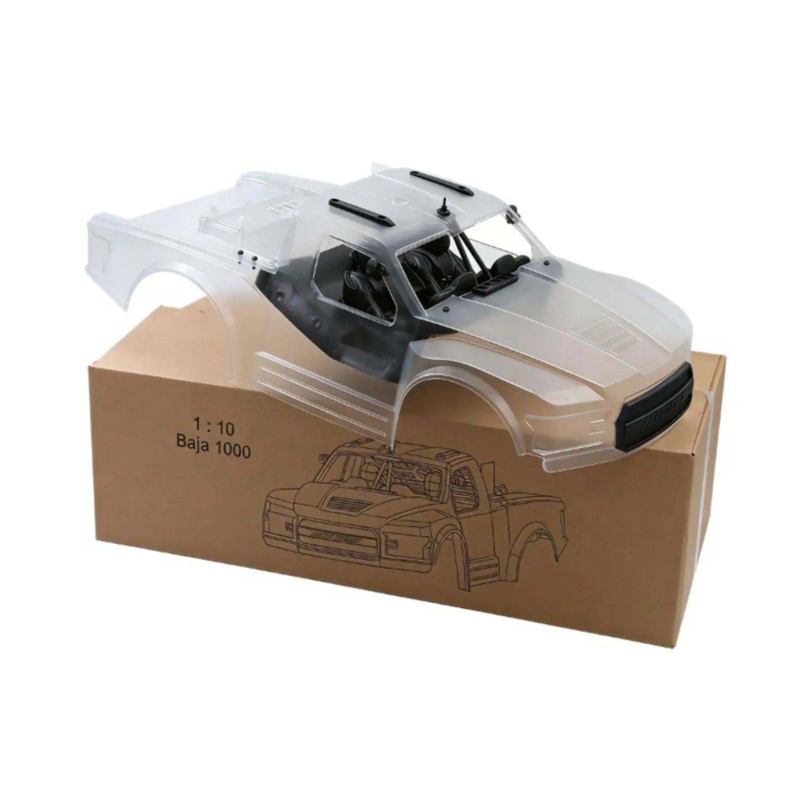

1/10 RC Car Body Housing, Easy to Install, Practical, Durability, Realistic, Portable, RC Car Part, Professional, Accessories