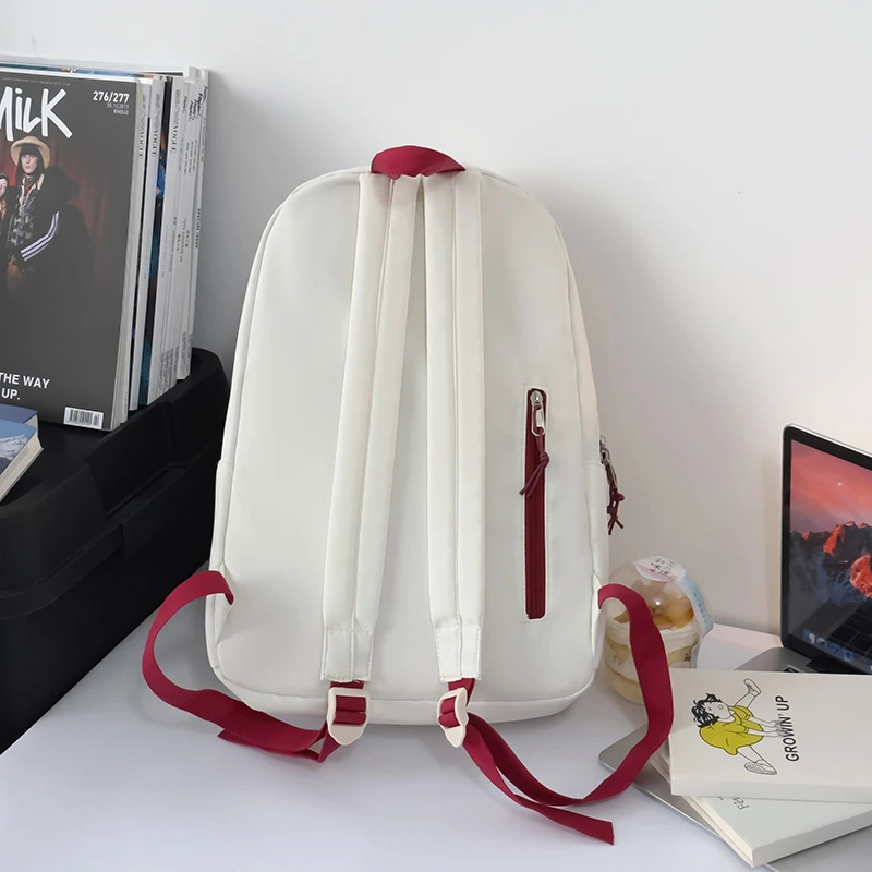 New Fashion Women's Backpack High Quality Large Capacity Shoulder Bag Waterproof Student Schoolbag Multi Functional girs Handbag