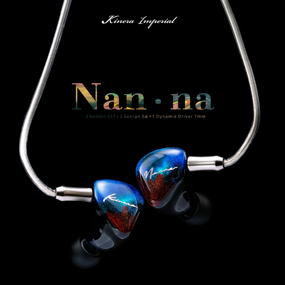 

Kinera Imperial Nanna 2.0 Pro 2EST+1DD+1BA In Ear Earphone HiFi DJ Monitor Earbuds 2.5mm 3.5mm Adapter 0.78 2Pin Cable Headphone