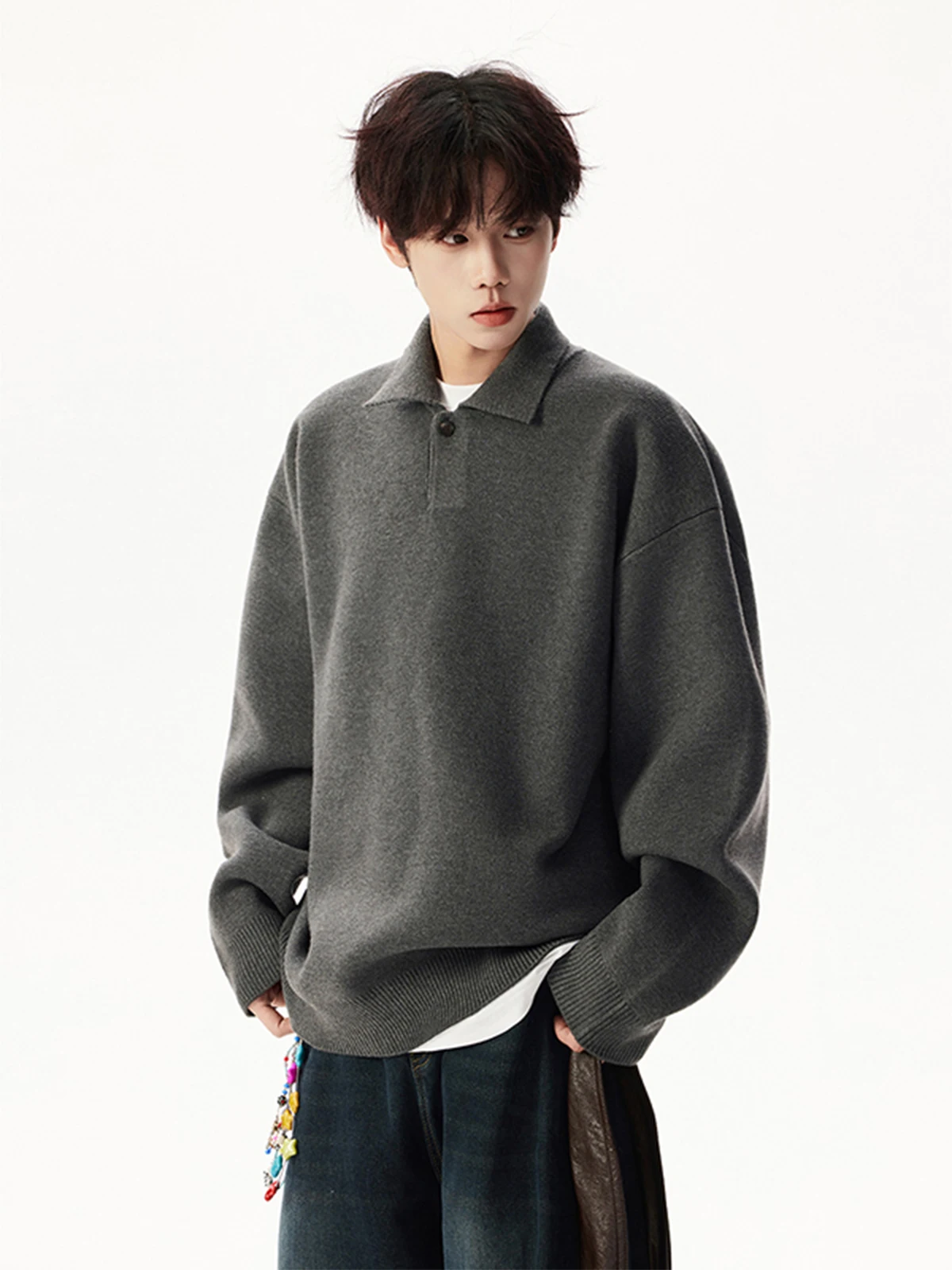 

Ретро Ne Трикотаж Свободный Повседневный Универсальный Мужской Зимний Топ Дышащий Теплый Полиэфирное Волокно Длинный Све irt