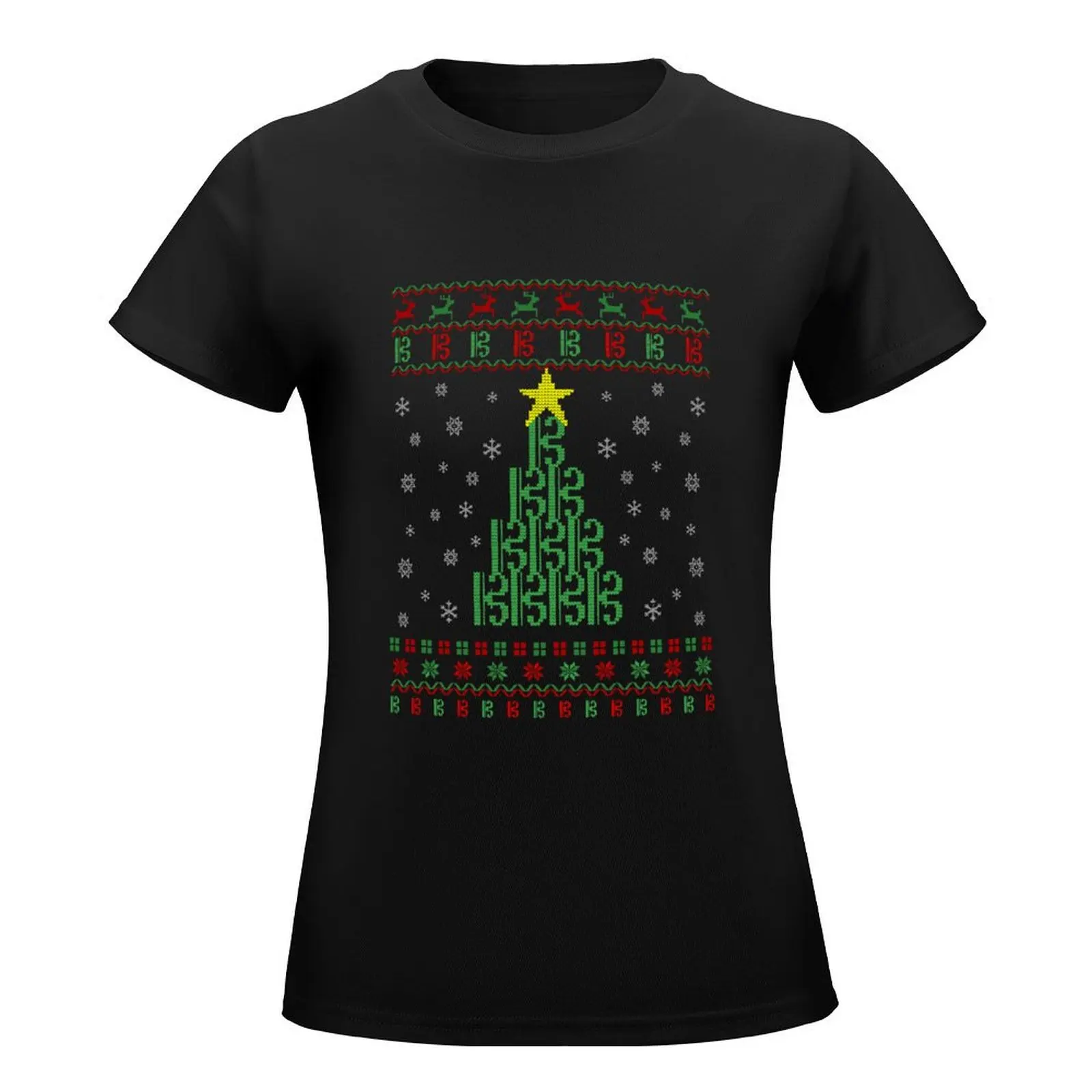 Viola Ugly Christmas Sweater T-Shirt blanks funnys Woman T-shirts