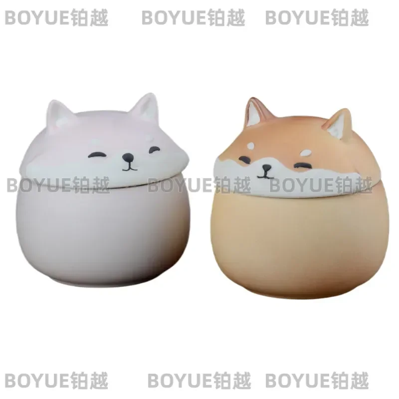 Pet Urn for Dog Cat Ashes Ceramic Memorial Box Portable Cremation Keepsake Container Moisture Proof Storage Vessel for Puppy