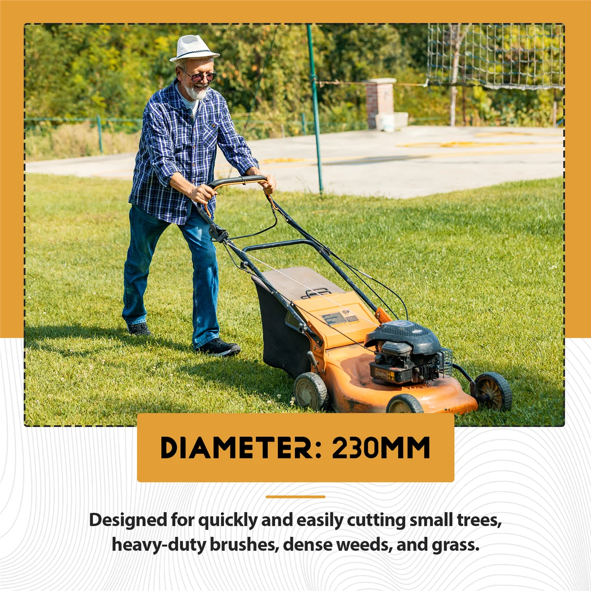 

TFBC 9Inch Chain Saw Tooth Mower Blade 14 Teeth Chainsaw Brush Cutter Grass Heavy Duty for Gas Electric Trimmer Garden(A)