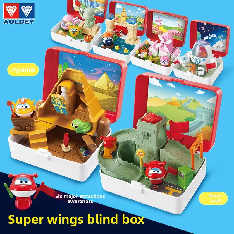 Super Wings Figurka Niespodzianka, Jett Scenic Spot, Dekoracja z Kulinarii Światowej, Zabawka dla Dzieci, PREMIUM PREZENT DLA DZIECI