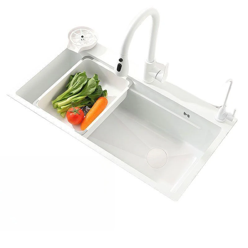 

Sink Large single sink Kitchen vegetable basin 304 stainless steel dishwasher Household dishwasher Nano table