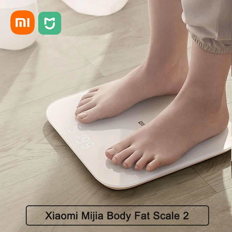 Xiaomi Mijia Fat Scale 2 Smart Home Body Composition with Mi Fit App Mi Weight Scale S200 Bluetooth 5.0 Monitor LED Display